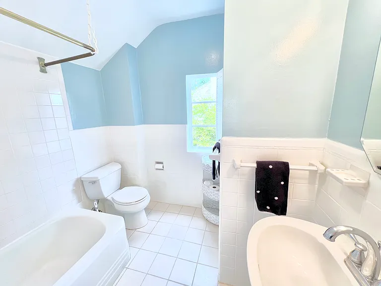 Bathroom #2. New ceiling light and fan