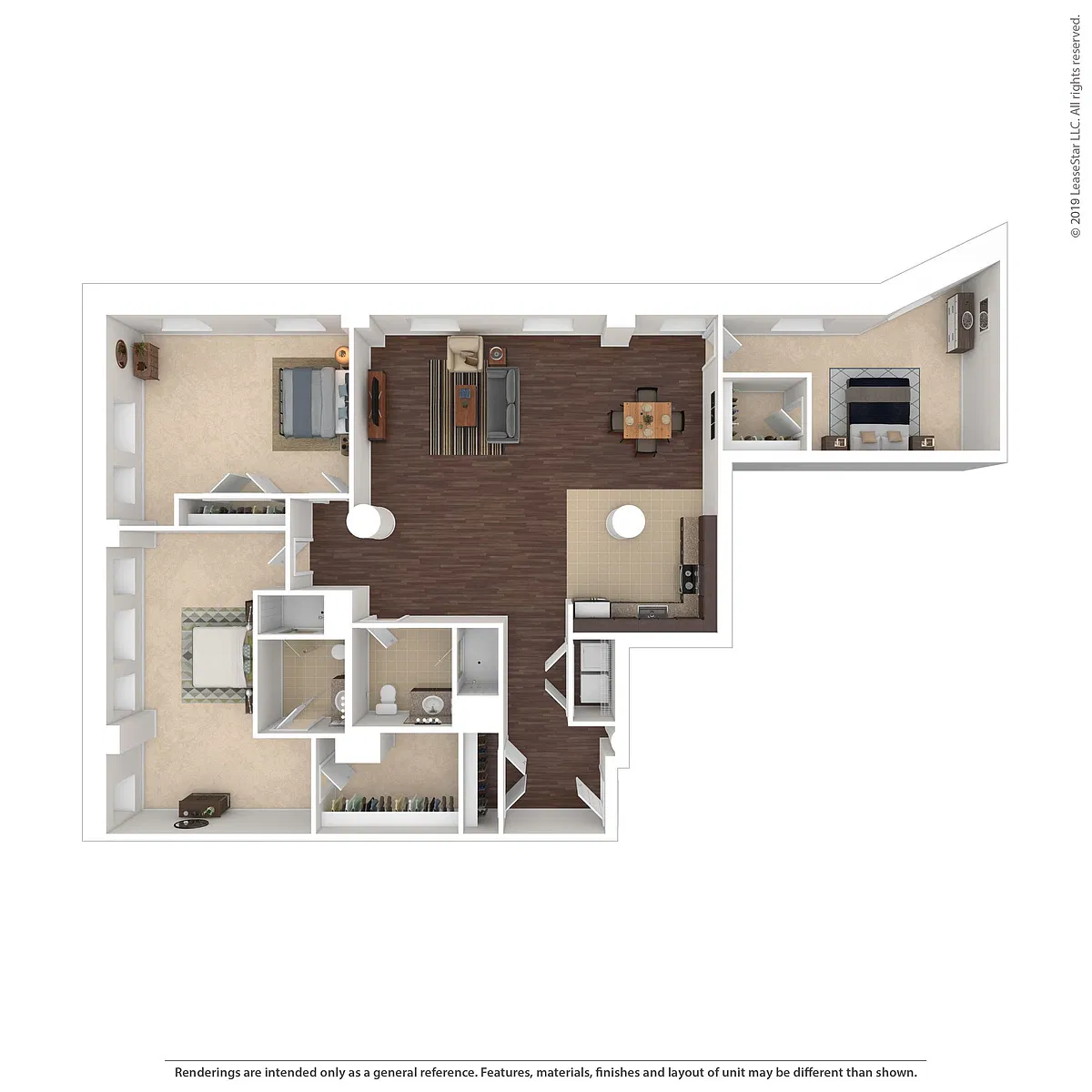 Floor plan Three Bedroom