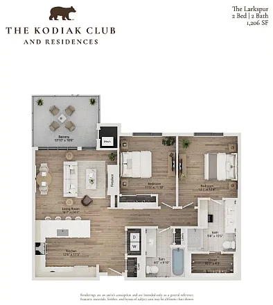 Floor plan The Larkspur