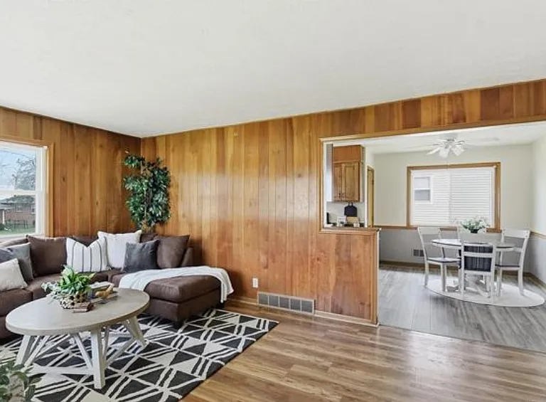 Living room into Dining room