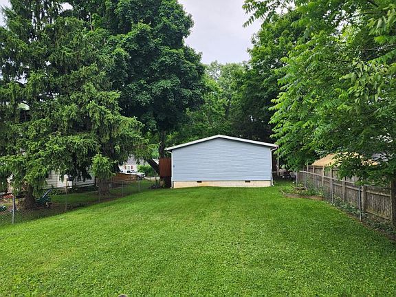 Fenced backyard