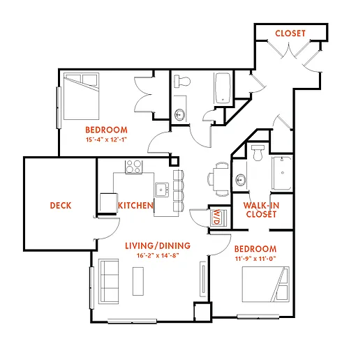Floor plan B2I-1