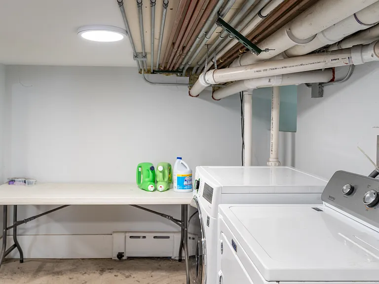 Free community laundry area.
