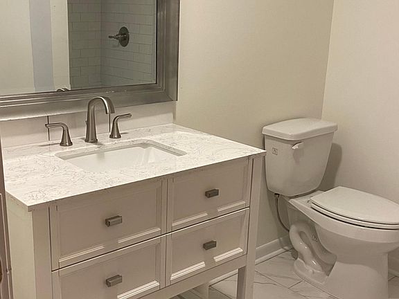 Main level full bathroom was recently completely remodeled.