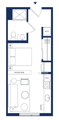 Floor plan Affordable 1 Bedroom