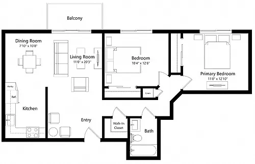 Floor plan B1-P