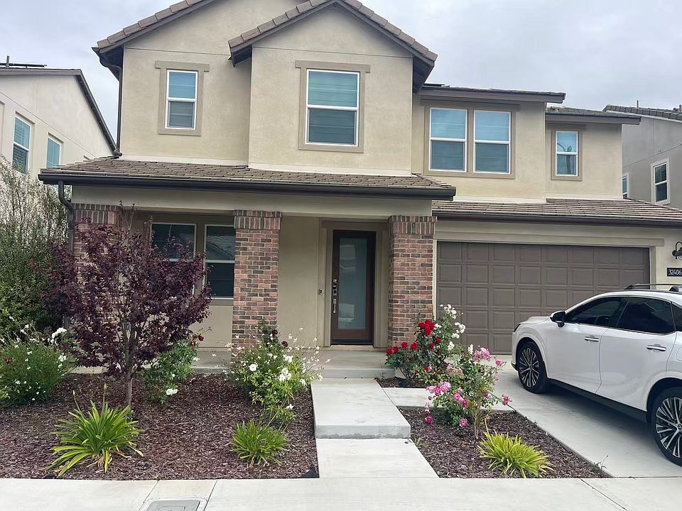 The front of the house.