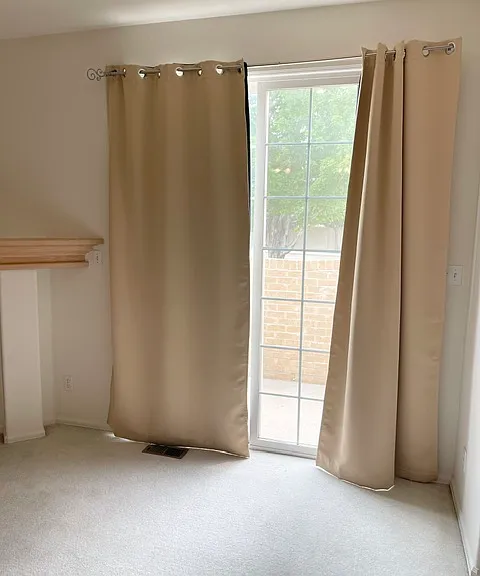 New insulated black out curtains