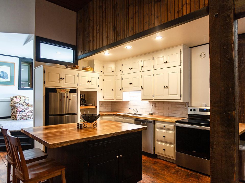 Kitchen with living room off the side