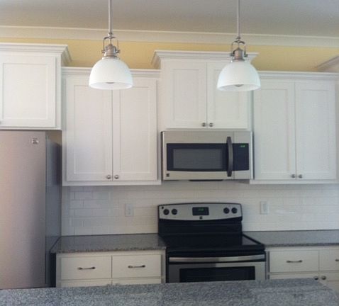 Custom lighting and granite