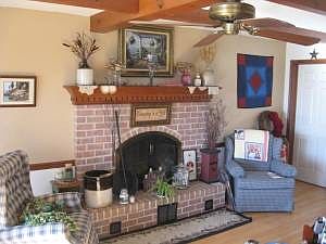 hardwood floor family room