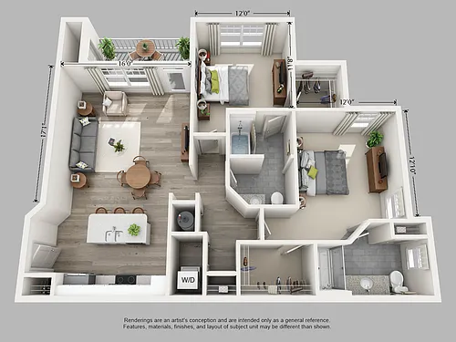Floor plan Saunders Balcony