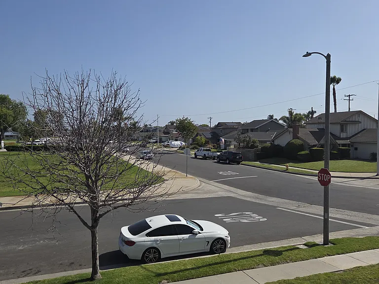 Single Family neighborhood across the street