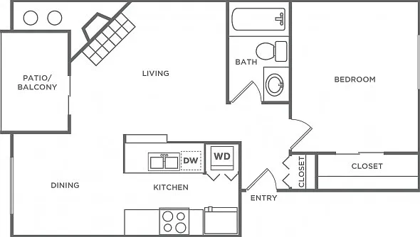 A2R | 1 bed 1 bath | 640 Sq. Ft. A2R | 1 bed 1 bath | 640 Sq. Ft.