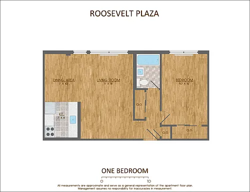 Floor plan One Bedroom