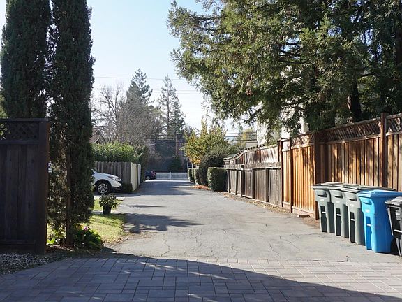 Driveway from the house looking toward the street
