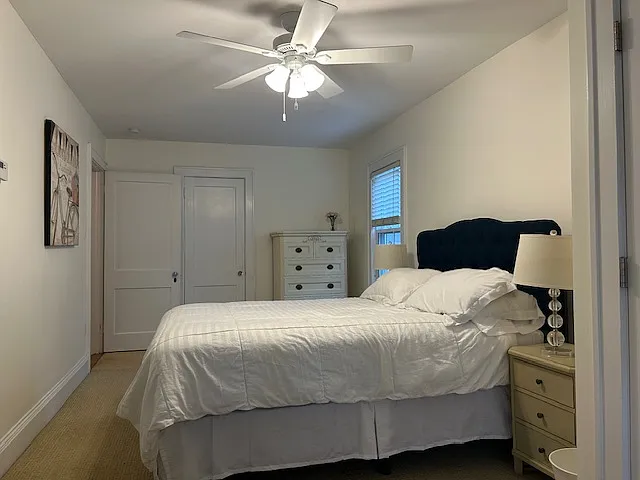 Ample storage in dresser and night stands