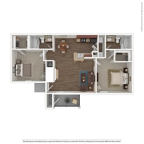 Floor plan 2x2 LG