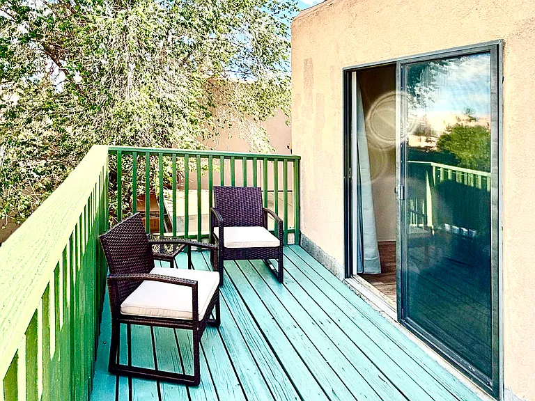 Your private deck off of your bedroom