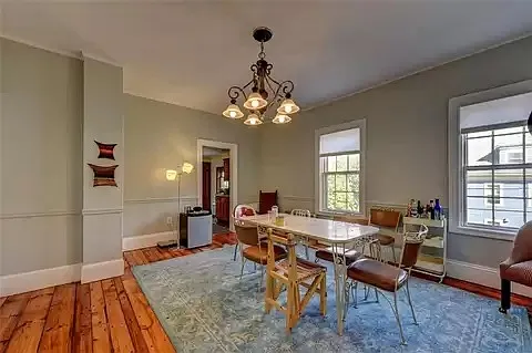 Large dining room off kitchen.