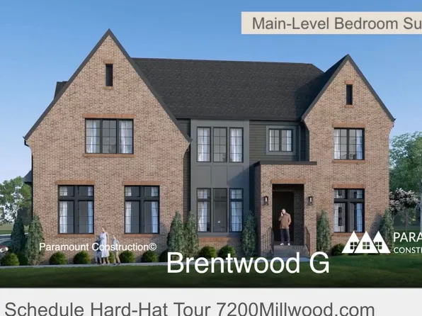 Brentwood - Full Brick Exterior, Modern Farmhouse Plan, PCI - 20852