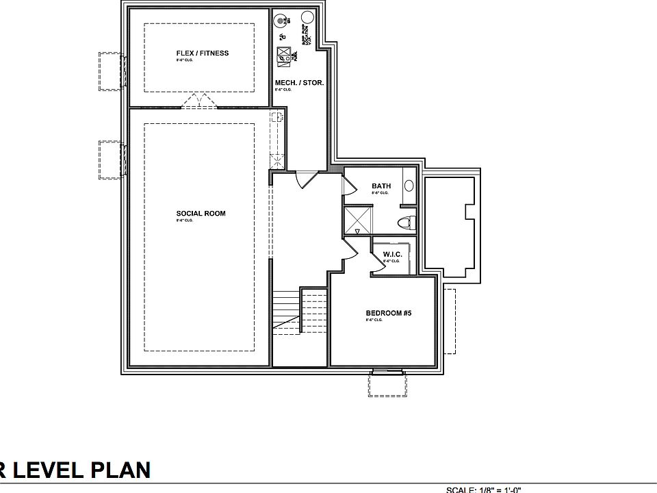 Optional finished lower level