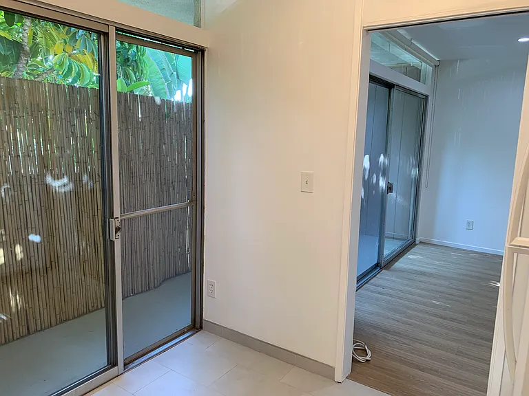 Kitchen sliding door to balcony
