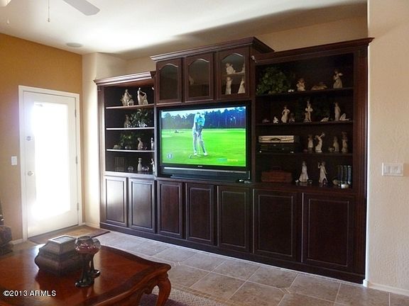 Built in entertainment center
