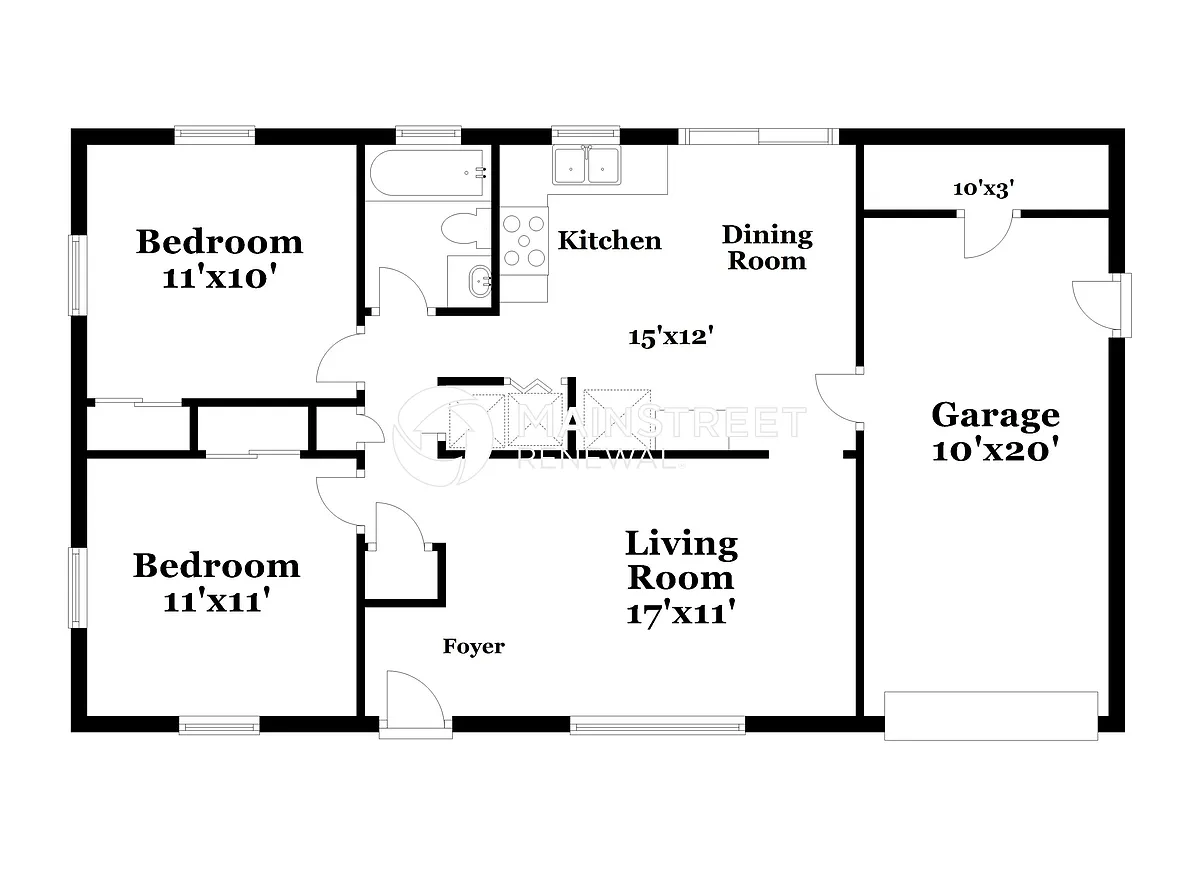 Floor Plan - 8900 Richards Dr