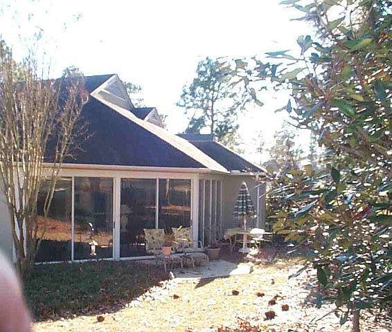 Sunroom facing golf course