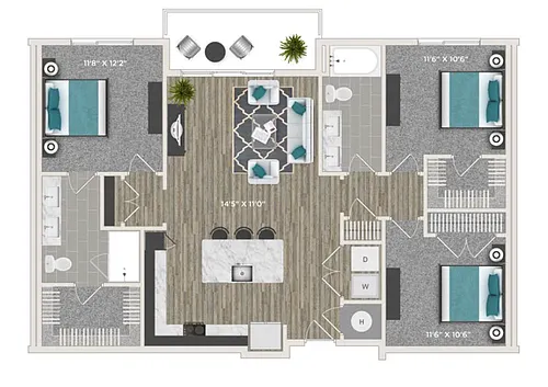 Floor plan 3A