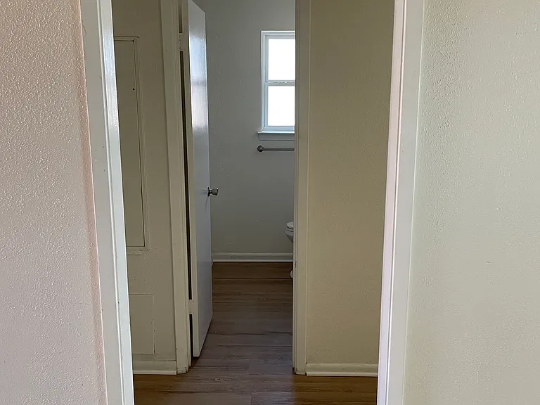 Hallway to bath