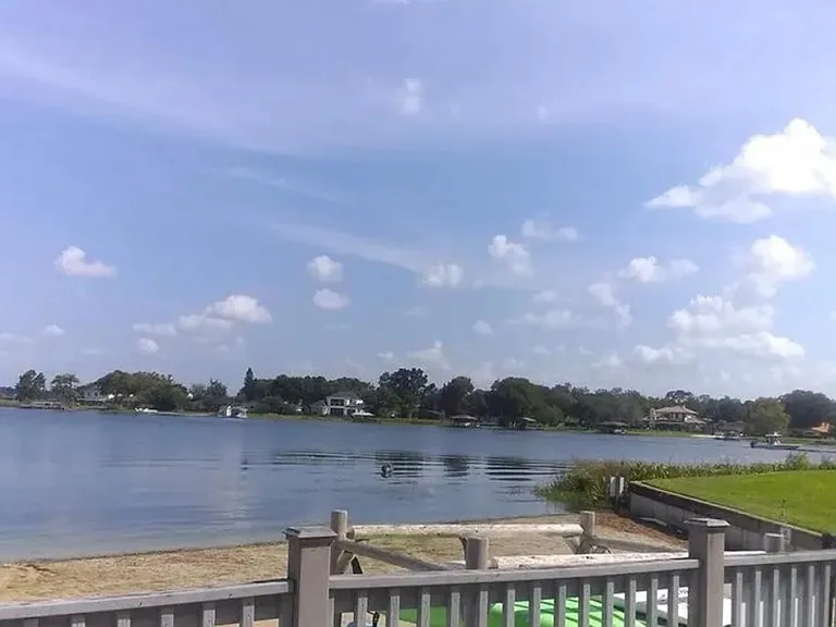Lake view from pool area.