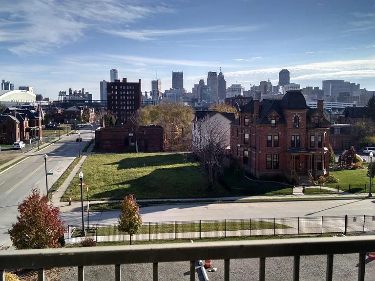 view from balcony