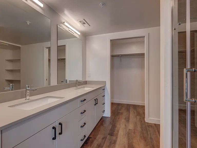 Double Vanity in Bathroom