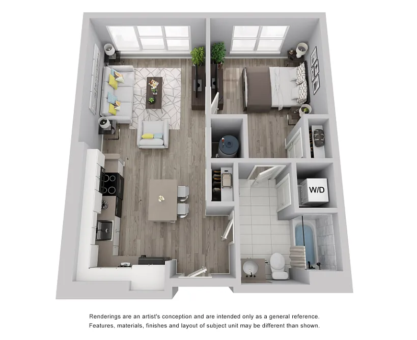 Floor plan One Bedroom