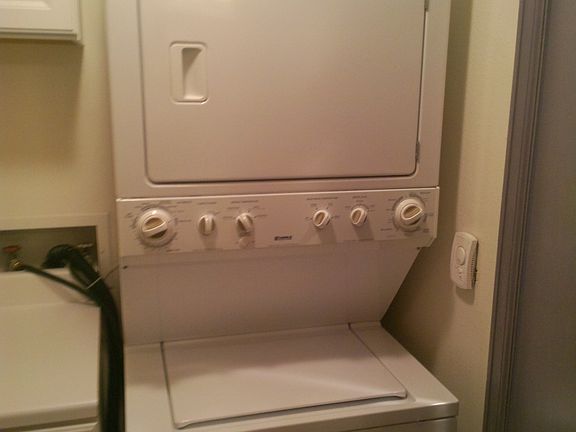 Stacked Laundry in Main Bath