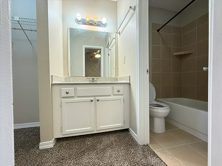 Guest bathroom and closet