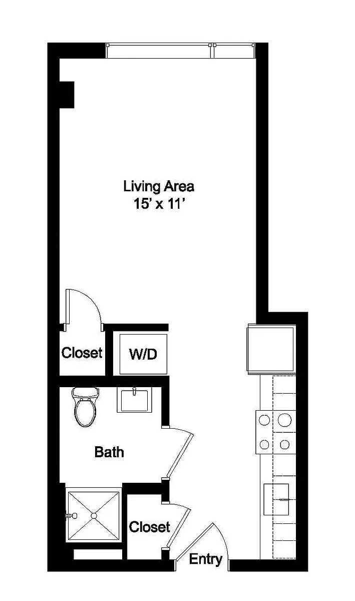 Floor plan Studio A