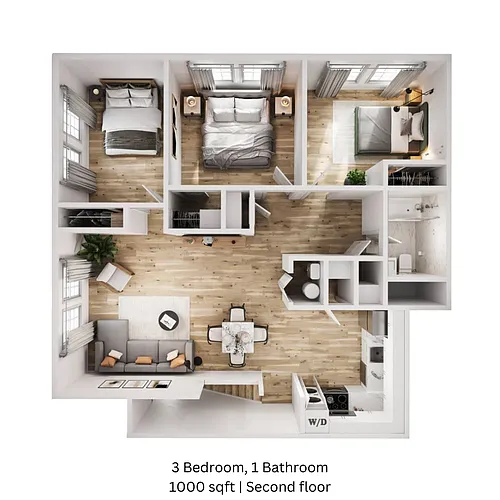 Floor plan 3 Bedroom