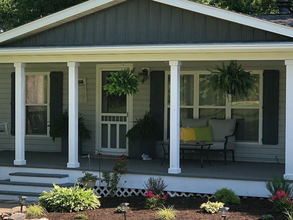 Remodeled front porch
