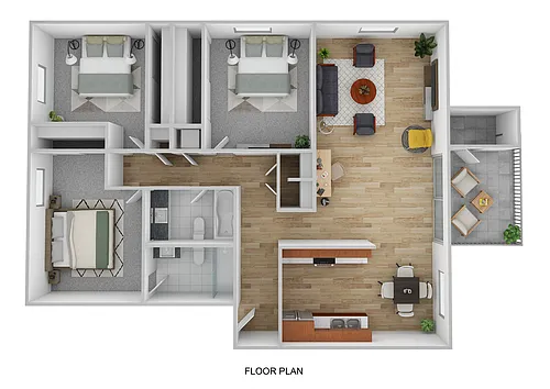 Floor plan C1 - Alcove