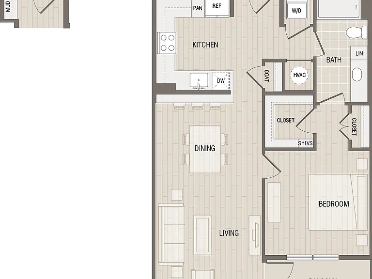A3: 1bed 1bath A3: 1bed 1bath