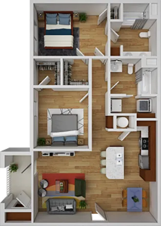 Floor plan 2 bedroom