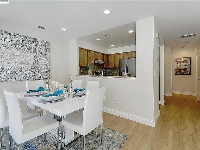 dining room and kitchen