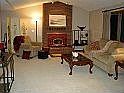 vaulted living room