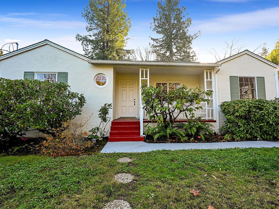 Front of house with porch.