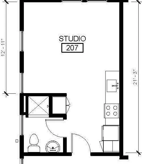 Studio 3 Floor Plan Studio 3 Floor Plan