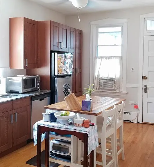 Kitchen (furnished, viewed from hallway)