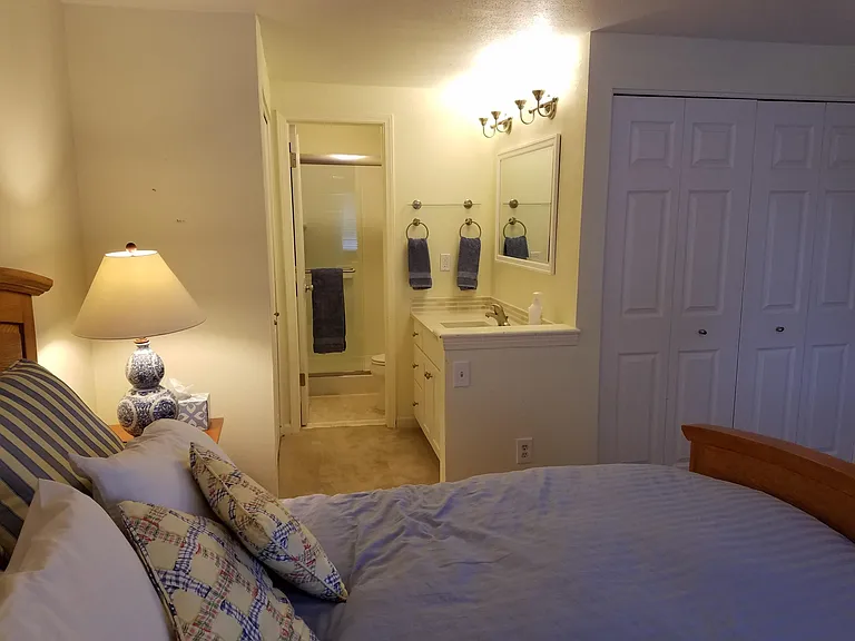 Master bedroom and bath